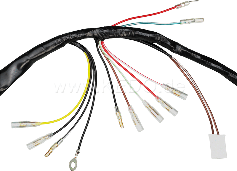 Kedo Replica wiring loom PLUS  crimped internal connections  including matching connectors set (Allows original connection on vehicle side if modified). | 40106-18