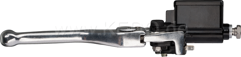 Kedo Replica Master Cylinder incl adjustable aluminum lever (4x)  stainless steel banjo bolt and brake switch (mirror clamp see item 40104) | 40128