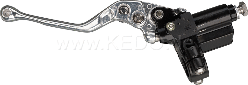 Kedo Replica Master Cylinder incl adjustable aluminum lever (4x)  stainless steel banjo bolt and brake switch (mirror clamp see item 40104) | 40128