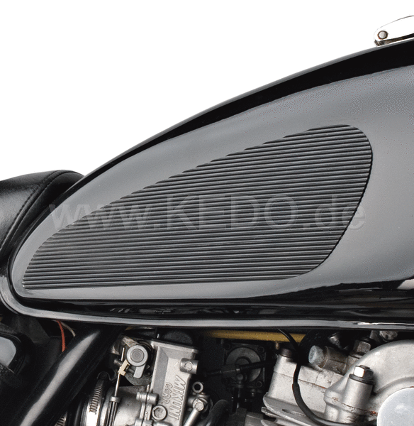 Kedo Classic' tank pad  black  1 pair (double-sided adhesive tape required)  size approx. 25.5 cm x 9 7cm | 40171