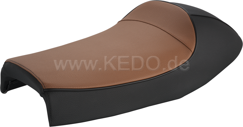 Kedo Seat 'Classic Racer' black / brown  ready-to-mount incl rear seat brackets. | 40292