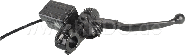 Kedo Replica Master Cylinder '48T' including Black Brake Lever Clamp and Brake Light Switch  Suitable for OEM LH thread Mirror | 40460