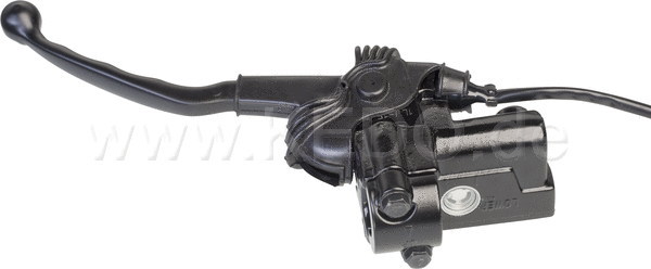 Kedo Replica Master Cylinder '48T' including Black Brake Lever Clamp and Brake Light Switch  Suitable for OEM LH thread Mirror | 40460