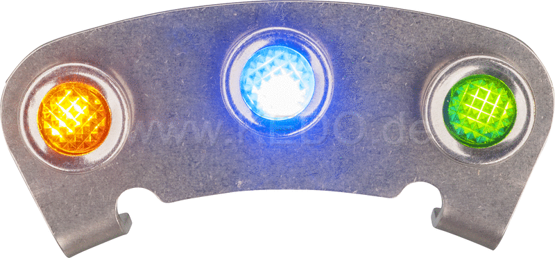Kedo Pilot Lamp Bracket incl Pilot Lights  complete (12V) | 40622