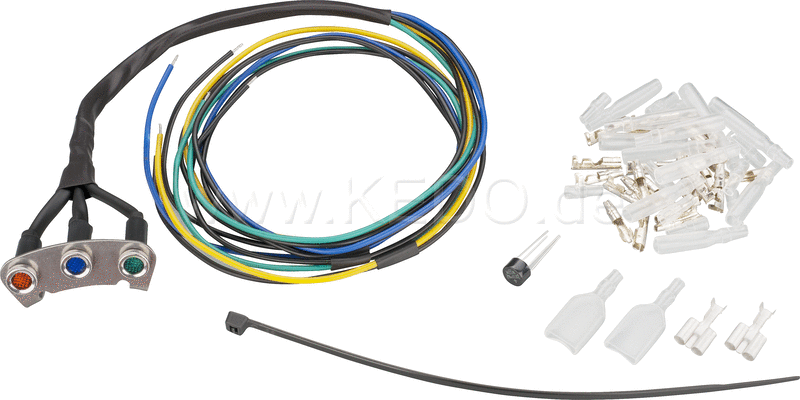 Kedo Pilot Lamp Bracket incl Pilot Lights  complete (12V) | 40622