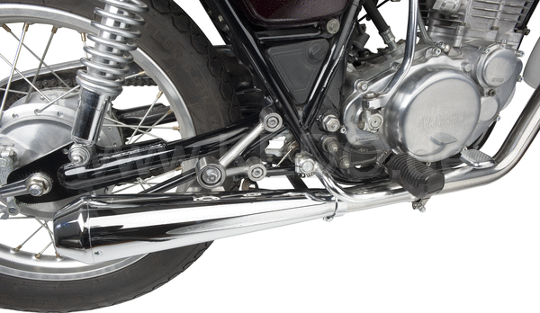 Kedo Stainless Steel Silencer Bracket 'Solo'  incl 2 Stainless Steel Bolts (Passenger Foot Rest is Dropped). | 40662