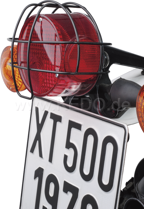 Kedo Taillight Grill 'Xcountry'  black coated  suitable for lens with and without lateral reflectors | 40798
