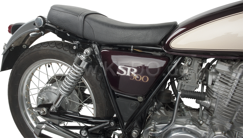 Kedo Seat 'Sporty'  black cover  ready-to-mount  including rear bracket 27153  length 55cm  incl passenger seat strap. | 40801