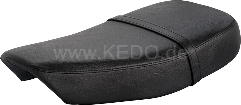 Kedo Seat 'Sporty'  black cover  ready-to-mount  including rear bracket 27153  length 55cm  incl passenger seat strap. | 40802