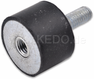 Kedo Rubber Buffer Diameter 20mm  Heigth 20mm  M6x18mm Male / Female thread M6 | 41047