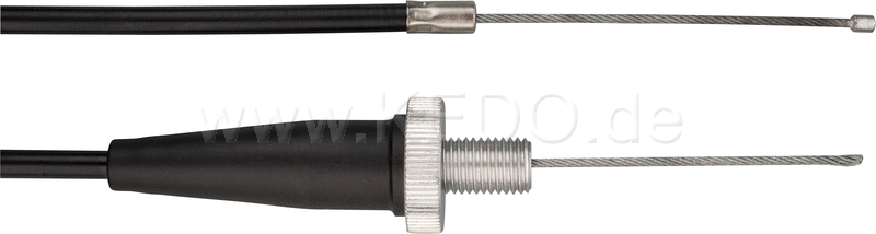 Kedo Throttle Cable Kit 'Do-It-Yourself' (100 ° Redirection Pipe with Adjuster  Sleeve with Adjuster  2x Inner Cable  2x Soldering Nipple  1x End Cap) | 41184