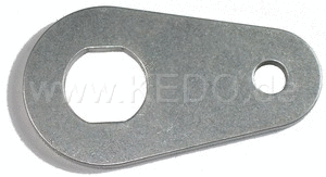 Kedo Bracket for Killswitch 41442  3mm aluminum  for M6 bolt  cut out approx. 14x16mm | 41201
