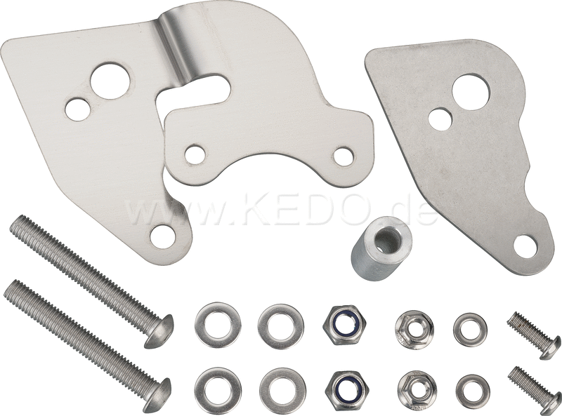 Kedo Main Switch Braket 'Brit Mount'  stainless steel  relocfates the main switch LH below the fuel tank  including mounting material. | 41289