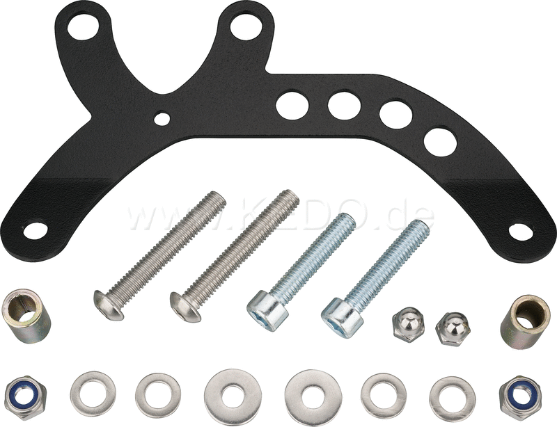 Kedo Speedometer set for KOSO All-in-One Speedo 41303  Stainless Steel  Black  incl mounting material  without Speedometer | 41341