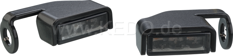 Kedo Cube-style indicators tinted  'e-approved  1 pair  with stainless steel bracket for individual mounting  mounting hole 8mm | 41366