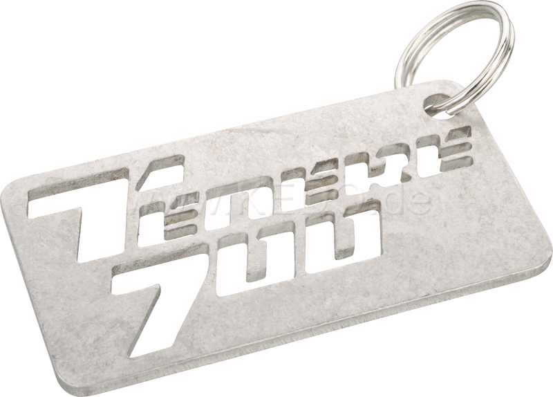 Kedo Key Fob with Ténéré 700 logo  size 55x28mm  2mm stainless steel with key ring | 41375