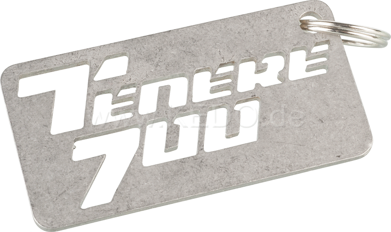 Kedo Key Fob with Ténéré 700 logo  size 55x28mm  2mm stainless steel with key ring | 41375