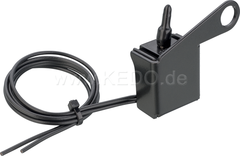 Kedo Switch Unit On / Off  max 3A  aluminum housing black coated  to be mounted on the clutch perch / mirror bracket. | 41659