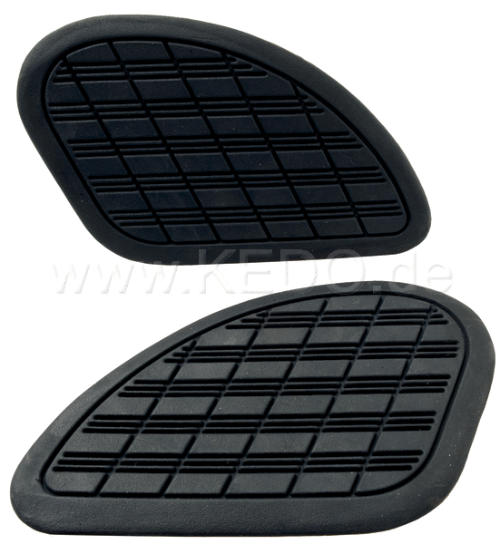 Kedo Scrambler tank pad  1 Pair  Black  Self-Adhesive | 42028