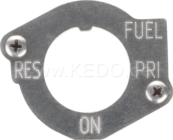 Kedo Fuel petcock Makeover Kit Stainless Steel (10 screws / washers + front panel  suitable for SR500 petcocks equipped with two diaphragms) | 42030