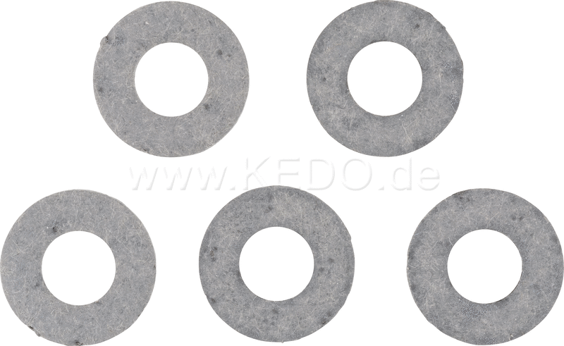 Kedo Sealing Washer  Set of 5 (heat + fuel resistant) Application : Fuel petcock Mounting Screws + Washer Exhaust Heat Shield | 50016-5