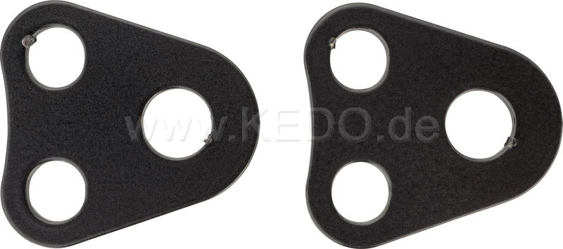 Kedo Indicator Bracket 'Mini'  1 pair  black  stainless steel for mini indicators with stem diam.max.10mm  mounting spot upper yoke | 50038