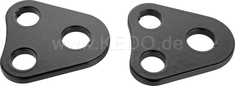 Kedo Indicator Bracket 'Mini'  1 pair  black  stainless steel for mini indicators with stem diam.max.10mm  mounting spot upper yoke | 50038