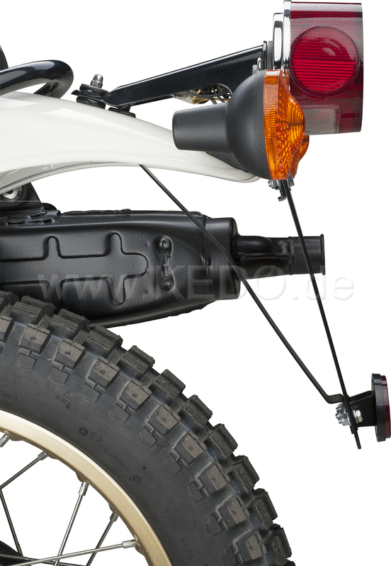 Kedo Strut for License Plate  stainless steel black powder coated  incl bolt (design like OEM)  OEM reference # 1U6-21682-00 | 50053RP
