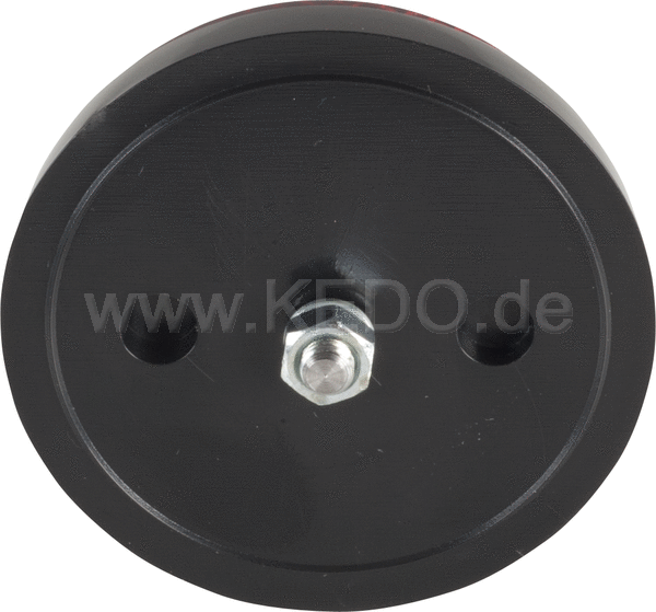 Kedo Replica Rear Reflector  Red  Round  55mm Reflector / 59mm overall  M5 Bolt  E-Approved  OEM reference # 449-85131-01 | 50062