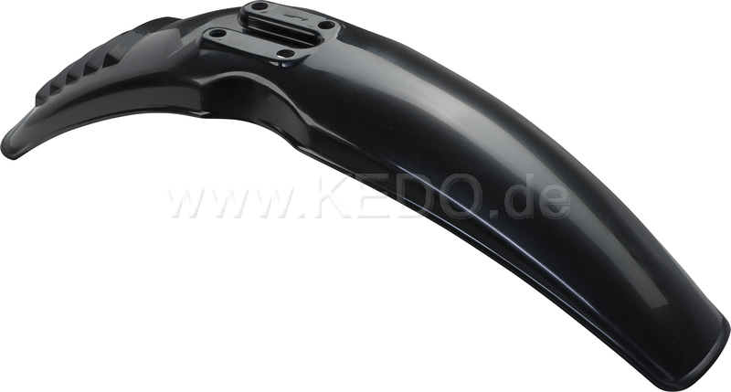 Kedo Replica Front Fender 'Export'  Black  with venting slots (OEM mounting holes for easy installation) | 50066
