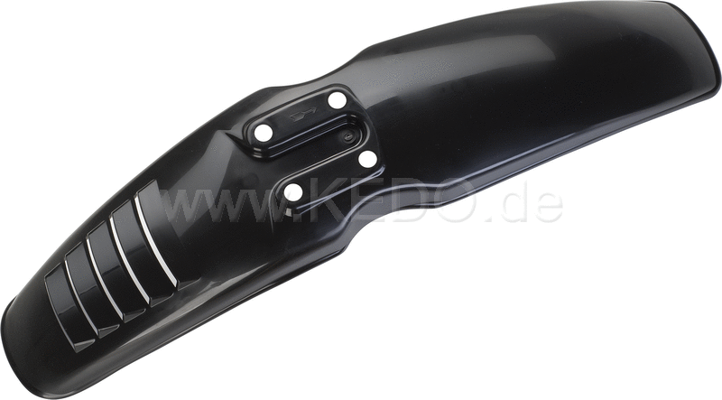 Kedo Replica Front Fender 'Export'  Black  with venting slots (OEM mounting holes for easy installation) | 50066