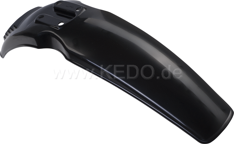 Kedo Replica Front Fender 'Export'  Black  with venting slots (OEM mounting holes for easy installation) | 50066