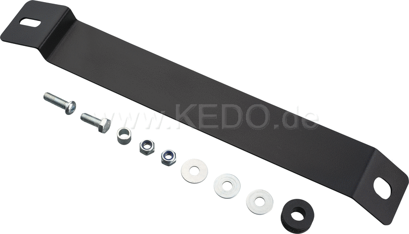 Kedo License Plate Strut  stainless steel  black  suitable for item 50089 Mini License Plate Bracket  including mounting material. | 50095