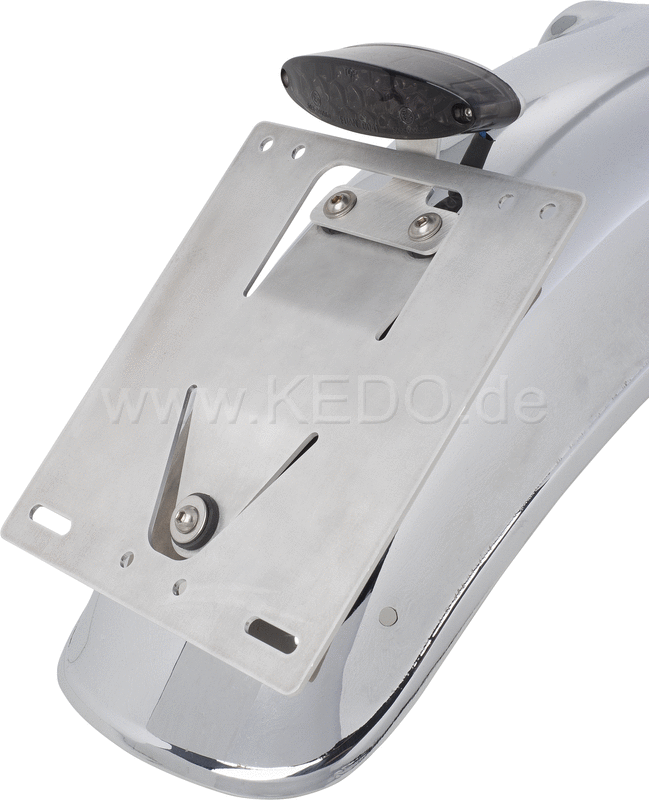 Kedo tail light bracket 'Slim'  suitable for tail light 41495/41433 + 41434 incl mounting material (WITHOUT tail light and license plate bracket). | 50127