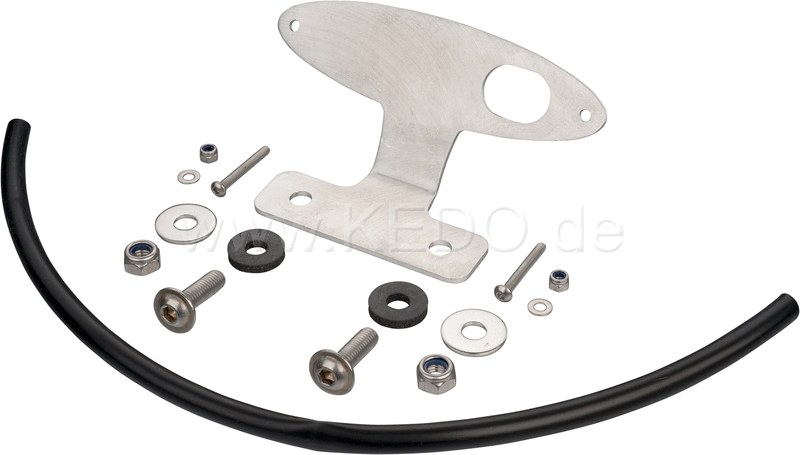 Kedo tail light bracket 'Slim'  suitable for tail light 41495/41433 + 41434 incl mounting material (WITHOUT tail light and license plate bracket). | 50127