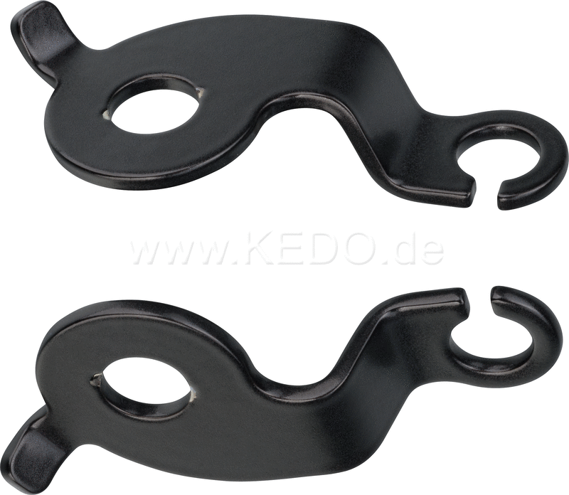Kedo Rear Indicator bracket  suitable for mini and LED indicators with M6 / M8 thread  stainless steel coated black  1 pair | 50184