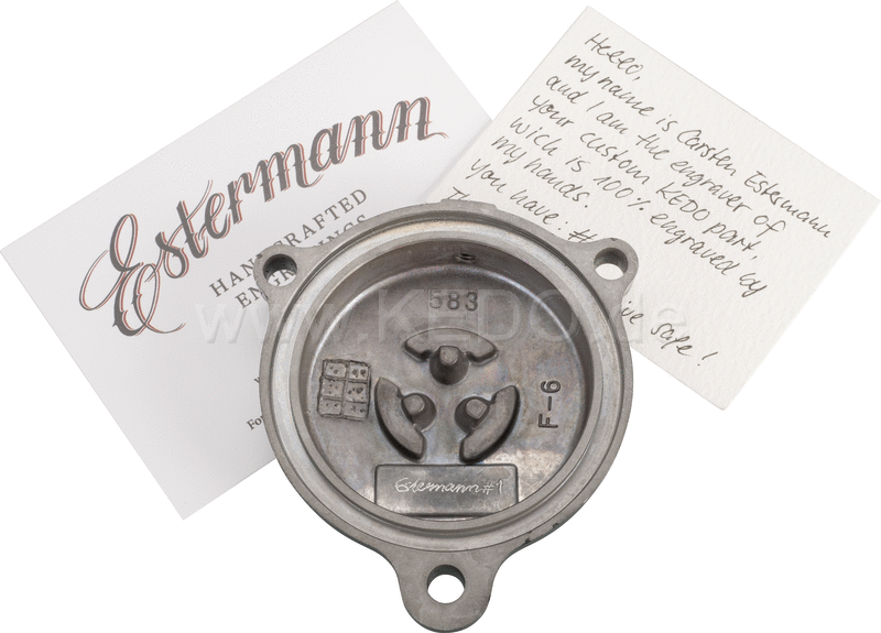 Kedo Oil Filter Housing Cover '500'  engraved and signed by Carsten Estermann  delivery while stocks load | 50267