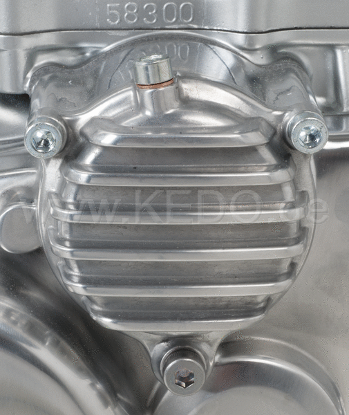 Kedo ViRace' Oil Filter Cover with Cooling Fins  Aluminum polished | 50273