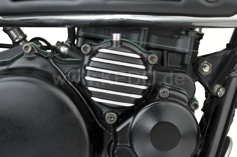 Kedo ViRace' Oil Filter Cover with Cooling Fins  Black Coated | 50273S
