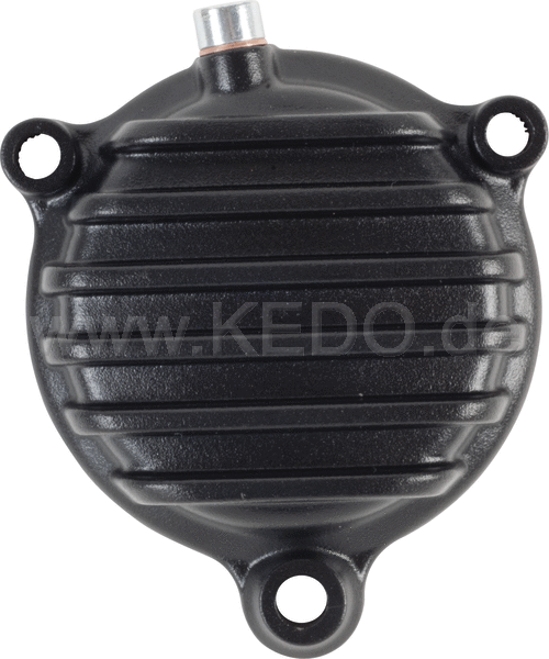 Kedo ViRace' Oil Filter Cover with Cooling Fins  Black Coated | 50273S