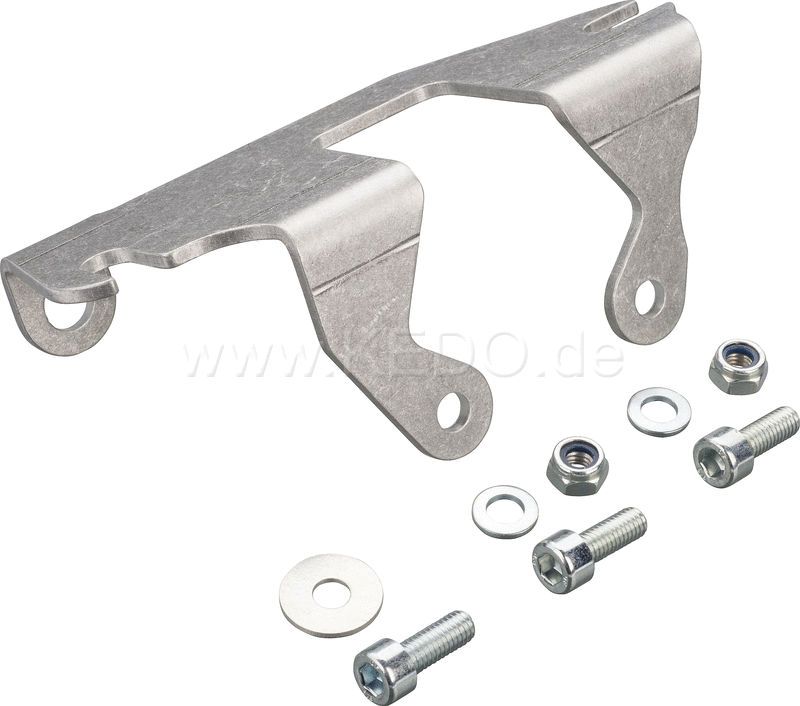 Kedo Vintage Ignition Switch Mounting Bracket  aluminum black coated  for mounting the original ignition switch in frame triangle | 50505