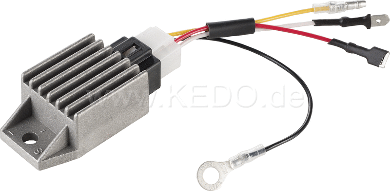 Kedo plug regulator / rectifier for 12V conversion (easy to mount  requires no modification of wiring loom  replaces OEM regulator and rectifier) | 50544