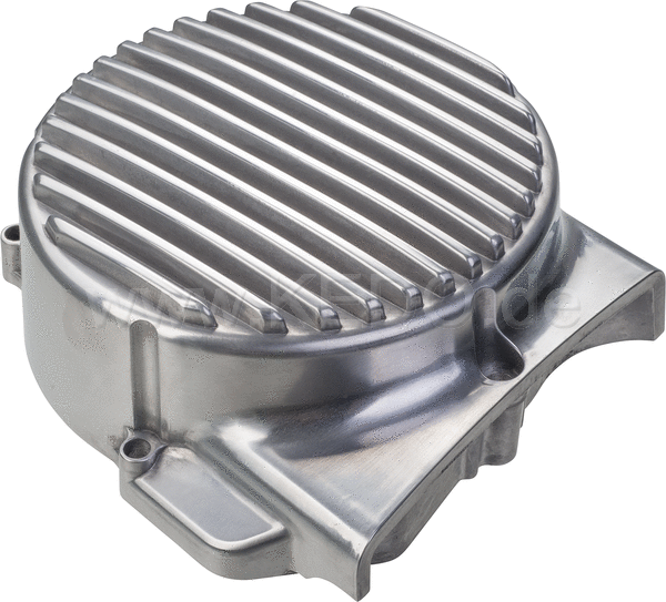 Kedo ViRace' Generator Cover with Cooling Fins  Polished Aluminum | 50603