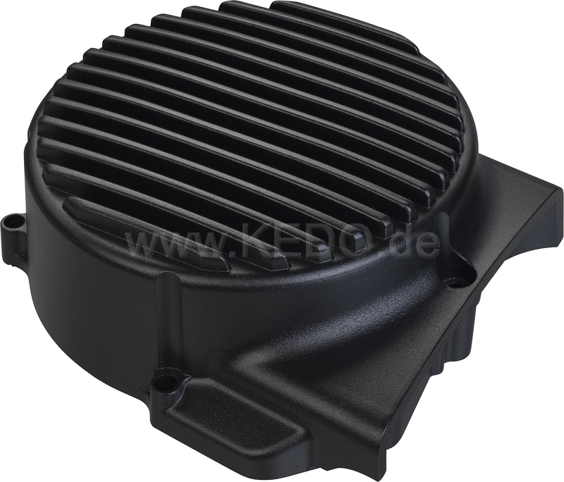 Kedo ViRace' Generator Cover with Cooling Fins  Black Coated | 50603S