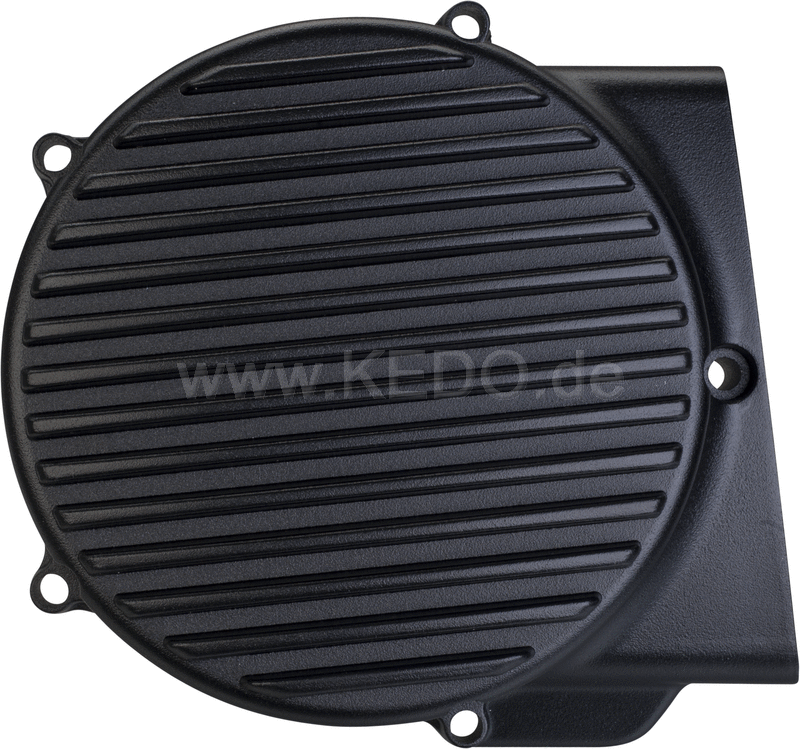 Kedo ViRace' Generator Cover with Cooling Fins  Black Coated | 50603S