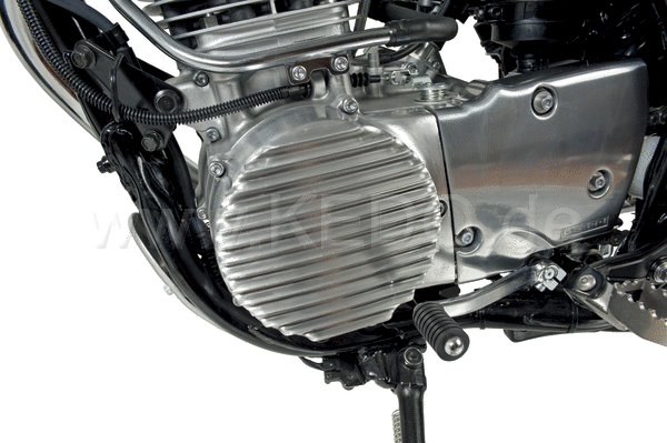 Kedo ViRace' Generator Cover with Cooling Fins  Polished Aluminum | 50603