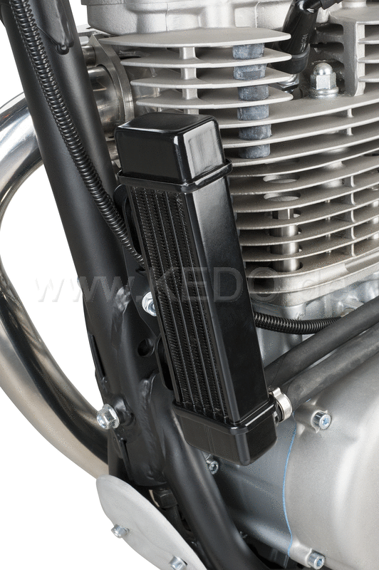 Kedo Oil Cooler Kit SLIM  small and effective  complete set ready to install incl mounting kit and oil lines  optional matching accessories available. | 50605