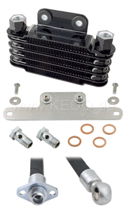 Kedo Oil Cooler Kit ready-to-mount  complete (comes with black oil cooler) | 50609