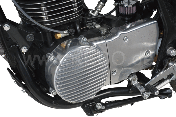Kedo ViRace' Generator Cover with Cooling Fins  Aluminum  Polished | 50639
