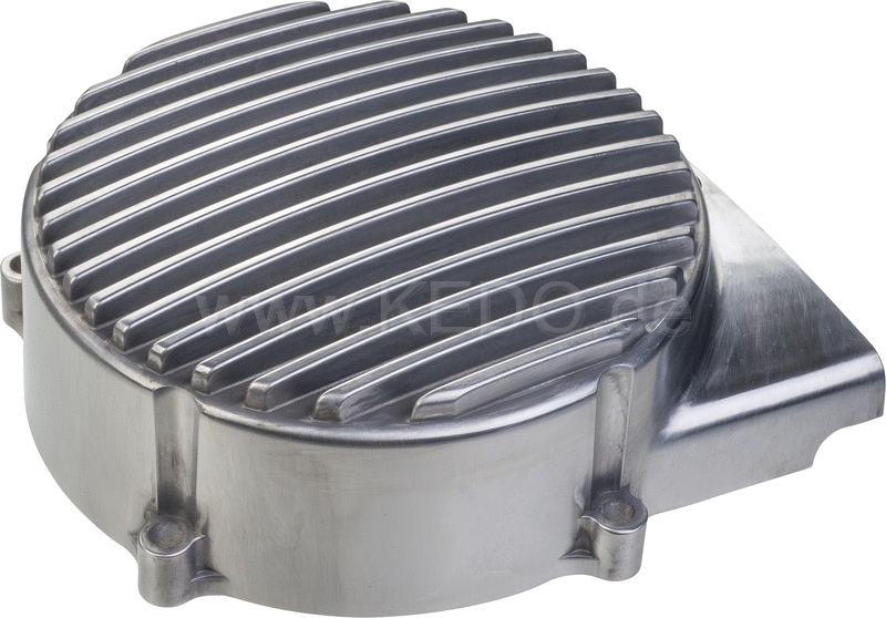 Kedo ViRace' Generator Cover with Cooling Fins  Aluminum  Polished | 50639